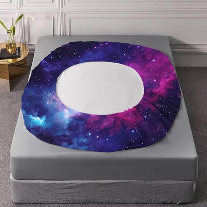 Purple Galaxy Sheet Sets Twin Size Constellation Bedding Set Kids Teens Girls Boys Starry Sky Fitted Sheet Outer Space Universe Star 1 Flat Sheet 1 Fitted Sheet 1 Pillowcase