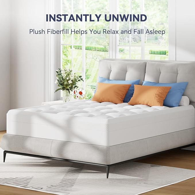 ELEMUSE Twin Dual Layer 3 Inch Memory Foam Mattress Topper for Pressure Relief, Breathable Pillow Top Mattress Pad with Deep Pocket, Enhanced Support, Non-Slip Design & Removable & Washable