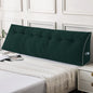 Sasttie Headboard Pillow King, Wedge Pillow Headboard for Sitting Up in Bed, Back-Rest Support Triangular Cushion for Reading - Features Removable Washable Cover, Green