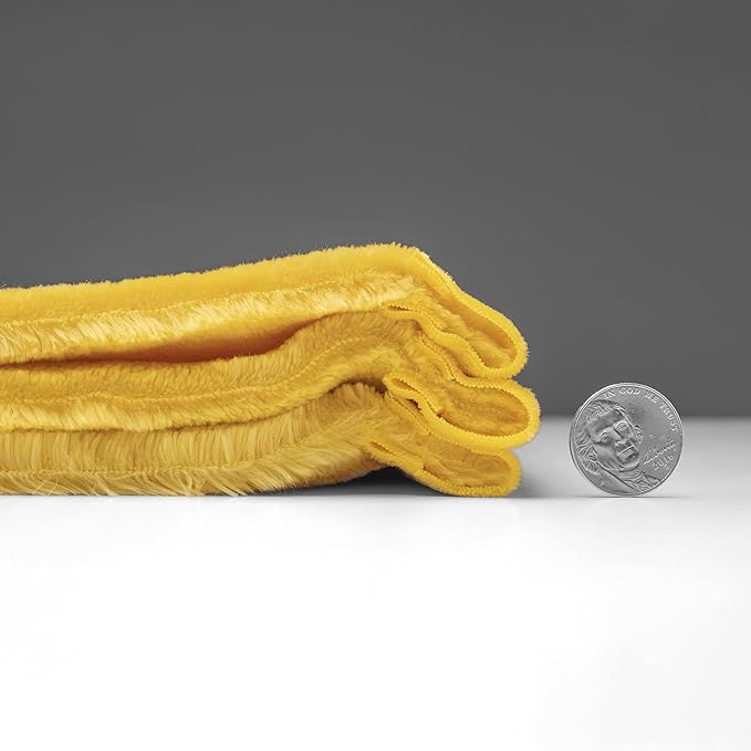Mellowdy Extra Thick Hearty Plush Flannel Blanket (Lemon Yellow, 60x80) - 500GSM Twin Size Warm Blanket for Winter, Fall | Soft, Fluffy, Cuddly, Perfect for Bed, Oversized Throw for Couch, Sofa