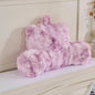 Reading Pillows for Boyfriend Adult,Velvet Back Pillow Bed Wedge Large, Back Rest Support Cushion for Sitting Up in Bed/Couch for Bedrest 18inch-Tie-dye Lavender
