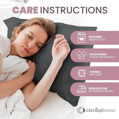 CirclesHome Pillow Protectors Single Pack Body (20 x 55) Zippered - 100% Cotton Breathable Pillowcases - Protects Pillows from Dirt, Dust and Debris (Body- Single Pack - 20x55)