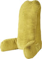 Home Soft Things Fox Faux Fur Bedrest Reading Pillow with Handle, Backrest Armrest Pillow Chair Back Support for Sitting up in Bed, Lemon Curry, 28" x 30" x 17"