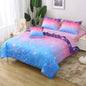 6Pcs Meimaid Scale Comforter Set with Sheets for Teens Girls Kids, Colorful Gradient Glitter Themed Bed in a Bag Twin Size, Pink Blue 3D Sparkly Scale Bedroom Decor Bedding Set