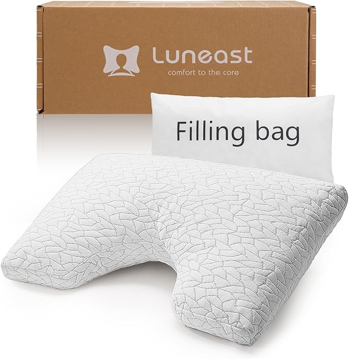 Memory Foam Pillows for Sleeping Adjustable Breathable Bed Pillow for Side, Back, and Stomach Sleepers Washable Pillow Cover Cloud Nest Queen Size 18X28IN