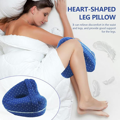 Pillows for Side Sleepersre, Voget Pillow, Side Sleeper Knee Pillow, Leg Pillow for Sleep, Blue Pack of 1pcs