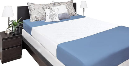 Washable Incontinence Bed Pad 36x72 – Soft, Absorbent & Waterproof Mattress Protector with Tuck-in Sides – Large King Size Reusable Pads for Kids, Adults, Seniors & Pets