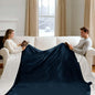 Heated Blanket King Size - Dual Control King Electric Blanket with 5 Heat Settings, 10 Hrs Auto Off for Bed, ETL Certified, Washable Flannel Sherpa Heating Blankets 100" x 90", Navy
