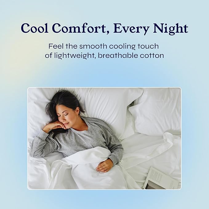 California Design Den Natural 100% Cotton Sheets, Soft Queen Sheet Set, 400 Thread Count Sateen, Deep Pockets with All-Around Elastic for a Snug Fit, Durable Bedding Set - Black