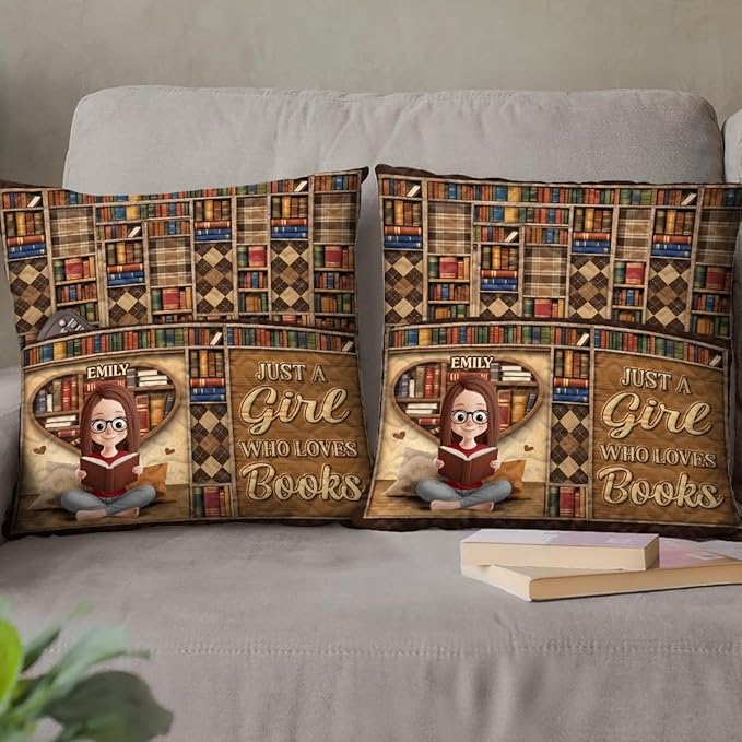 Pawfect House Custom Pocket Pillow (Insert Included), Personalized Bookish Gifts For Book Lovers, Bookworms, Readers, Warmth Lives In Stories, Book Reading Pillow, Bedroom Decoration Gifts for Readers