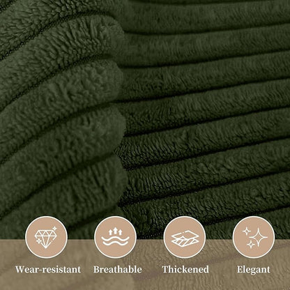 Sasttie Headboard Pillow Full, Wedge Pillow Headboard for Sitting Up in Bed, Back-Rest Support Triangular Cushion for Reading - Features Removable Washable Cover, Olive Green