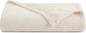 Arkwright Basket Weave Queen Blanket - 100% Ringspun Cotton All Season Blankets, Luxury Hotel Quality, Soft on Skin, Breathable, 300 GSM for Bed, Sofa, and Chair, 90 X 90 in, Beige