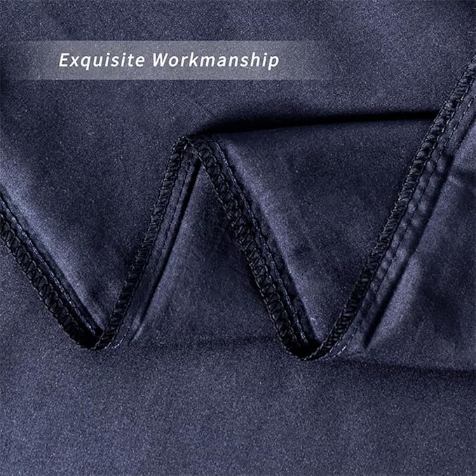 2 Pack Body Pillowcase 20 x 48 Inches Soft Comfortable Not Shrink Microfiber Body Pillow Cover, Navy Blue Body Pillow Cover with Hidden Zipper Closure
