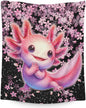 Adult Blanket for Axolotl Lovers Blankets Gifts - 50" x 60" Inches Teens Cozy Plush Throws for Bed, Couch, Living Room
