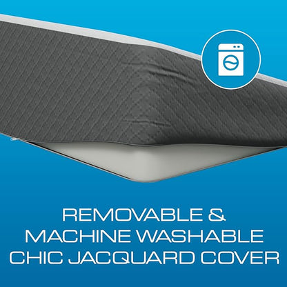 Kolbs Extra Wide Bed Wedge Pillow for Sleep Apnea, Acid Reflux, and Back Pain Relief, with Chic Jacquard Cover - Headboard GERD Pillow Wedges for Sleeping (Extra Wide 7.5" Height)