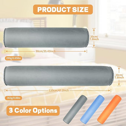 EULANT Inflatable Long Bolster Body Pillow for Adults Kids,Round Cervical Roll Cylinder Bolster Body Pillow for Hugging Sleeping,Back,Neck
