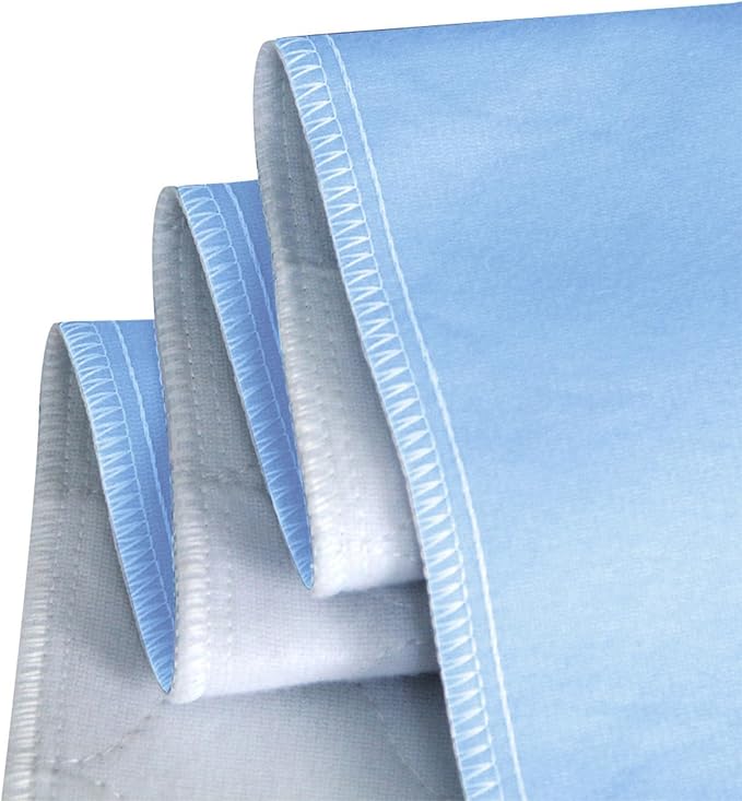 Bamuho Bed Pads for Incontinence Washable with 4 Layers of Protection, Waterproof Bed Pads Large 2 Pack 34" x 52" Great for Adult, Children and Pets