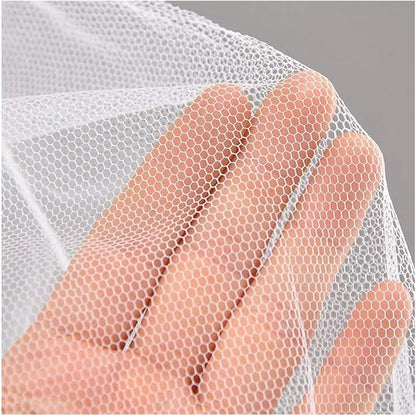 Mosquito Net Bed Canopy Netting Curtains Princess Stars Indoor Outdoor Dome Play Reading Nook Tent for Girls Boys Kids Single Twin Full Queen Size Bed, White