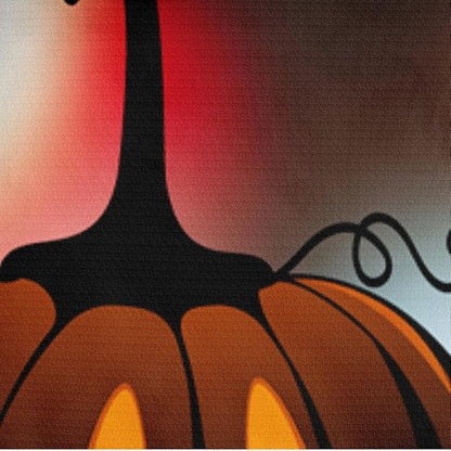 3D Print Bedding Set - Twin Halloween Duvet Cover and 2 Pumpkin Pillowcases for Festival Decor