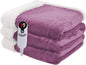 Heated Blanket Electric Blanket Full Size 72''x84'', Soft Flannel Heating Blanket with 1-10 Hour Auto Off - 6 Heat Settings - Machine Washable - Purple