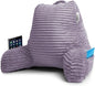 Nestl Reading Pillow with Shredded Memory Foam, Luxe Cut Plush Back Pillow for Sitting Up in Bed, Back and Arms Adjustable Support for Adult & Teens, Backrest Pillows with Washable Cover Dusty Purple
