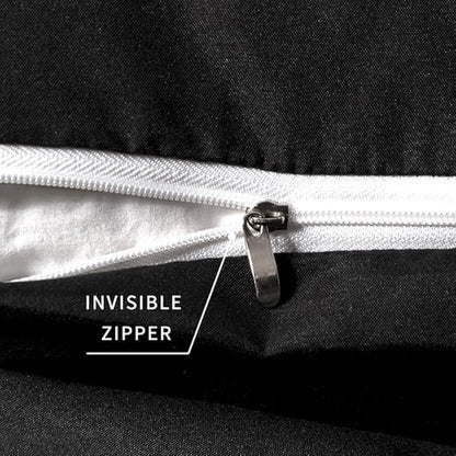 2 Pack Body Pillowcase 20 x 48 Inches Soft Comfortable Not Shrink Microfiber Body Pillow Cover, Black Body Pillow Cover with Hidden Zipper Closure