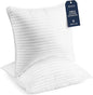 Beckham Hotel Collection Euro Size Throw Pillows (Set of 2), 26 x 26 Down Alternative Pillow Insert for Bed, Couch, and Sofa