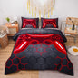 NTBED Game Console Comforter Set for Boys Girls Kids Geometric Lightweight Microfiber Gaming Bedding Sets (red, Twin)