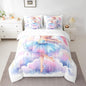 Feelyou Ballet Girls 7Piece Bedding Set King Size Cute Ballet Girls Comforter Set with Sheets for Kids Teens Toddler Dancing Girl Bed in a Bag Rainbow Bed Set