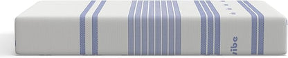 Vibe Gel Memory Foam Mattress, Fiberglass Free, 12-Inch CertiPUR-US Certified Bed-in-a-Box, California King, White