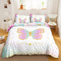CVHOUSE Butterfly Duvet Cover Set Full Size,Butterfly Bedding Set,Butterflies Printed Comforter Cover Set for Girls Kids Teens,1 Quilt Cover 2 Pillowcases 3 Piece