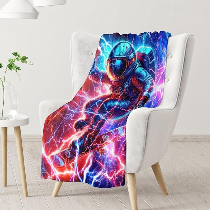 Boys Blanket Gifts Planet Blankets for Kids, Teens - 50" x 60" Cozy Fuzzy Flannel Throws for Couch, Sofa & Bedroom