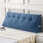 Sasttie Headboard Pillow Queen, Triangular Wedge Pillow Headboard, Wedge Headboard Pillow for Bed Sofa, Daybed Pillows for Sitting up, Reading or Working with Removable Cover, Blue