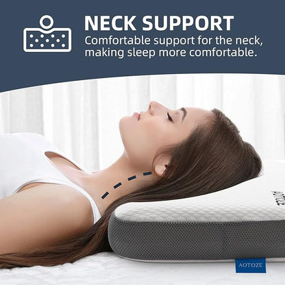 Best Firm Memory Foam Pillow, 28 x 15 x 4.5 inch, CertiPUR-US Certified, Breathable, Washable Pillowcase, 3-Year Warranty