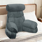 FXXUDVNIIN Back Pillow for Bed Sitting Up – Reading Pillow with 9.4" Armrest, Bed Pillow for Sitting Up & TV Pillows for Relaxing, Floor Pillow, Back Support Pillow for Adults