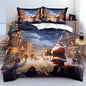 Christmas Duvet Cover Bedding Sets King Size for Kids Girls Teens, Christmas Petal Country Bedding Décor, 1 Duvet Cover and 2 Pillow Shams - 70x90 inches