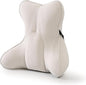 Lumbar Support Pillow – Multi-Functional Ergonomic Back Cushion for Office Chair, Car Seat & Sofa, Reading Pillow with Firm Multi-Zone Support to Relieve Lower Back Pain,Misty White