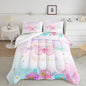 CVHOUSE Butterfly Bedding Set,Butterfly Comforter Full,Butterfly Comforter Set for Girls Kids Teens,Butterflies Quilt Set with 1 Comforter and 2 Pillow Cases- 3 Piece