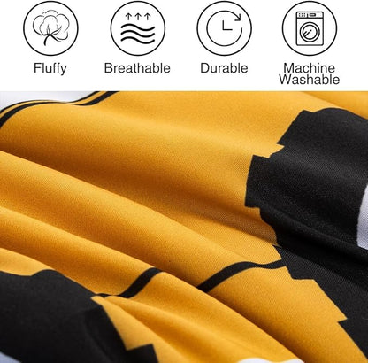 Holawakaka Trucks Tractors Cars Boys 5-Piece Bedding Comforter Sheet Set,Twin Size Cartoon Construction Car Excavator Print Kids Bed in A Bag, Excavator Mixer Truck Printed Bed Sets (White Twin)
