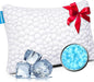 SUPA MODERN Cooling Bed Pillows for Sleeping 1 Pack Shredded Memory Foam Pillows Adjustable Cool Pillow for Side Back Stomach Sleepers Luxury Gel Pillows Standard Size, for Women Men