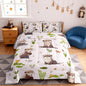 Cartoon Otter Comforter Set Cute Butterfly Wild Dragonfly Bedding Comforter for Kids Girls Teens Watercolor Lotus Leaf Lovely Wild Animal Bedroom Quilt Set with 2 Pillowcases Queen Size 3 Pcs