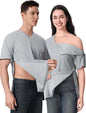 Magnetic Buttons Post Shoulder Surgery Recovery Shirt for Men V-Neck Tear Away Adaptive Chemo Port Clothing for Women