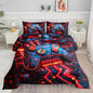 3D Gamepad Comforter Set Cartoon Machinery Printed Bedding Set with 1 Comforter and 2 Pillowcases for Boys and Girls Bedroom All Season(Gamepad-3 Queen)