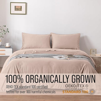 Bella Coterie | Luxury Bamboo Viscose King Size Pillowcase Set | 100% Organically Grown | Ultra Soft | Cooling | 2 Pcs [Dusty Rose]
