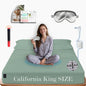 Ali King Grounding Sheets - California King Size, Soft Cotton with Silver Fiber, 15'' Deep Pocket Earth Grounding Fitted Bed Sheets for Improved Sleep (Green, California King 72''*84''*15'')
