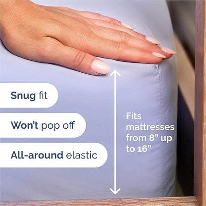 Twin XL Size 3 Piece Sheet Set - Comfy Breathable & Cooling Bed Sheets Set - Hotel Luxury Bedding for Women, Men, Kids, Teens, Boys & Girls - Deep Pockets, Soft and Wrinkle Free - Oeko-Tex - Lavender