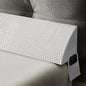 Bed Wedge Pillow for Headboard Gap Bed Mattress Gap Filler (0-8") Between Headboard/Wall and Mattress White Twin Size Foam Support Triangle Bloster Pillow Stoppers with 2 Pockets