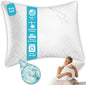 Xtreme Comforts Pillows for Sleeping - GreenGuard Gold Certified Adjustable King Memory Foam Pillow for Side, Back & Stomach Sleepers w/Removable Cooling Zipper Cover - Made in The USA
