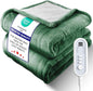 Electric Heated Blanket Throw, Ultra‑Cozy Premium Flannel & Sherpa, Even Heat Distribution & Stable Temp, 1–8H Auto‑Off, 8 Temps (86–125.6°F), Overheat Protection, Ideal Gifts for Grandma