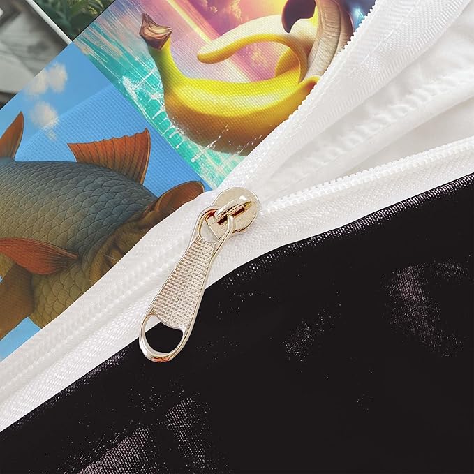 Italian Brainrot Bedding Duvet Cover Set,Funny Fusion AnimalsTwin Full Queen King Comforter Cover Bedding Set for Kids Boys Bed Decor Gifts ﻿ (Color 16,King (104" x 90"))